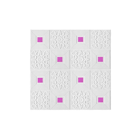 3D Skyline Foam Wallpaper: Self-Adhesive Ceiling Decor - Set of 1-10