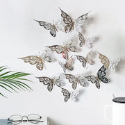 12-Piece 3D Hollow Butterfly Wall Sticker Set for Stunning Home Décor"?