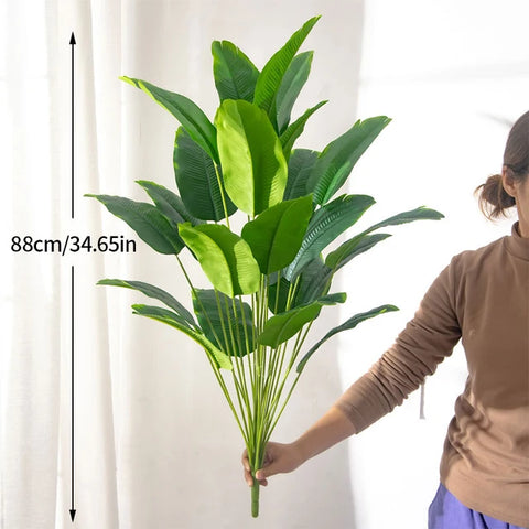88cm Real Touch Tropical Palm & Banana Plant Ensemble for Vibrant Home Gardens