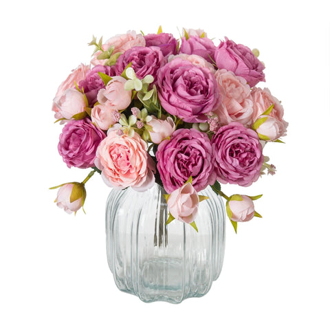 Artificial Flowers Fake Silk Peonies: Versatile White Flowers for Home & Events