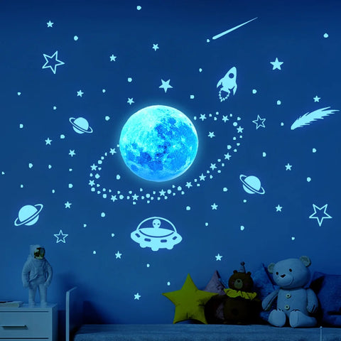 Celestial Meteor Shower Wall Stickers - Transform Your Room into a Starry Oasis