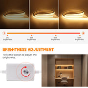 EcoGlow™ Dimmable LED Neon Strip Light Kit: 220V, IP68 Waterproof, High Density